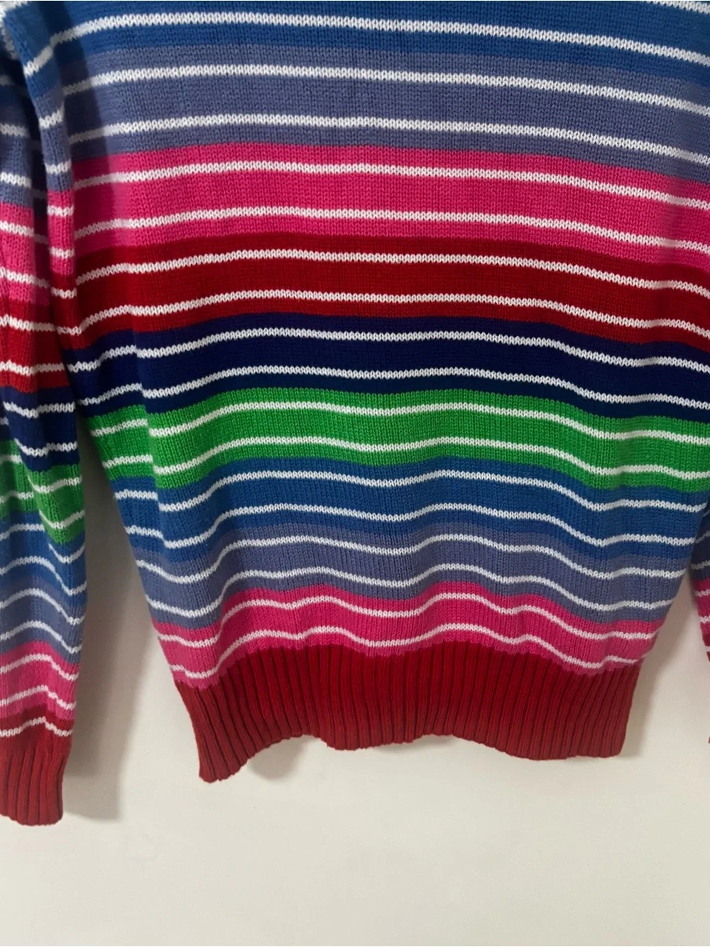 Spirit Halloween Good Guys youth  Striped Multicolor Knit Sweater size XL kids